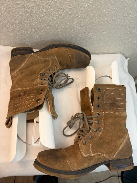 BED|STU Tan Canvas Shoe Interior Label men boots, Sz 11, pre-owned, gently used main image 14